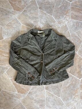 Olive Green Women's Corduroy Jacket